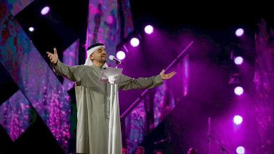 صورة بالصور ..حسين الجسمي يحتفل بعيد الوحدة 54 في احتفالية كبرى